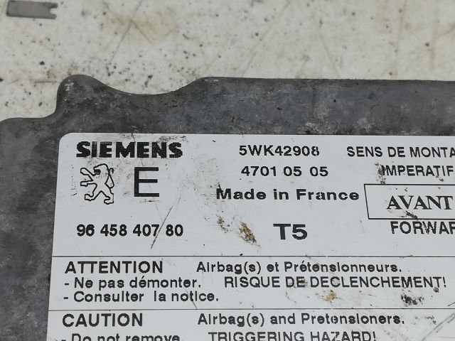 bontott PEUGEOT 307 Légzsák Elektronika