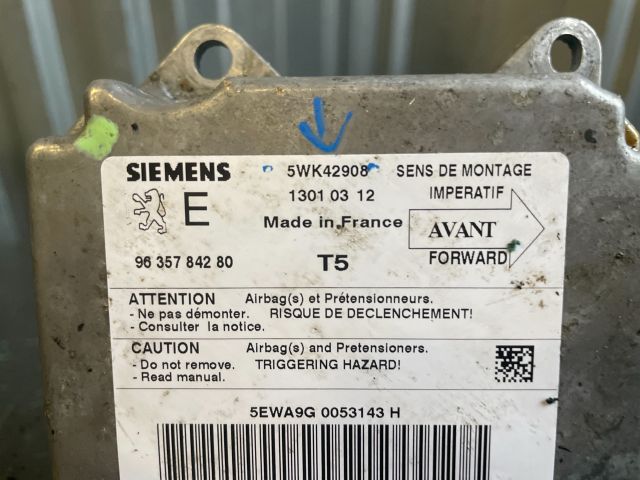 bontott PEUGEOT 307 Légzsák Indító Modul Oldallégzsák