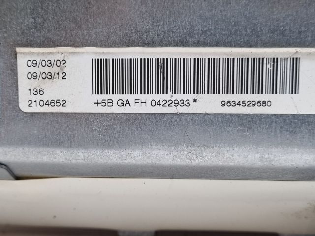 bontott PEUGEOT 307 Utasoldali Légzsák