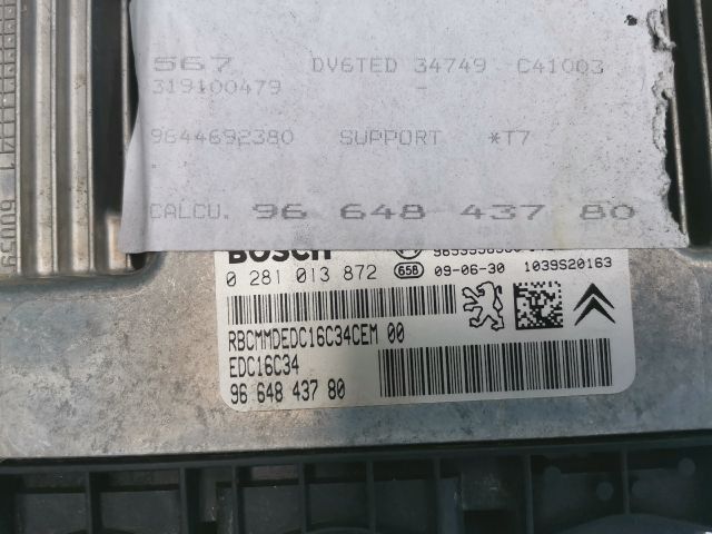 bontott PEUGEOT 308 Motorvezérlő