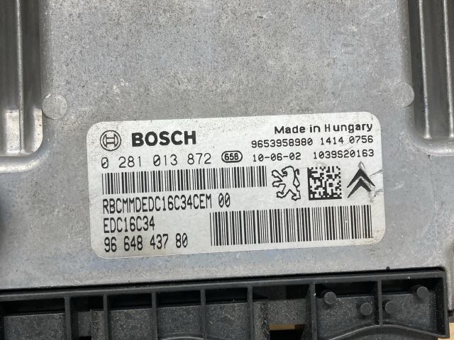 bontott PEUGEOT 308 Motorvezérlő