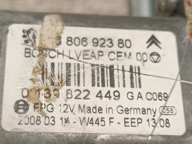 bontott PEUGEOT 308 Bal hátsó Ablakemelő Szerkezet (Elektromos)