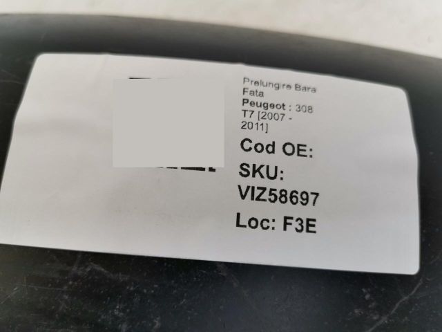 bontott PEUGEOT 308 Első Lökhárító Díszléc