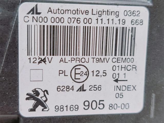 bontott PEUGEOT 308 Fényszóró (Pozíciófüggetlen)