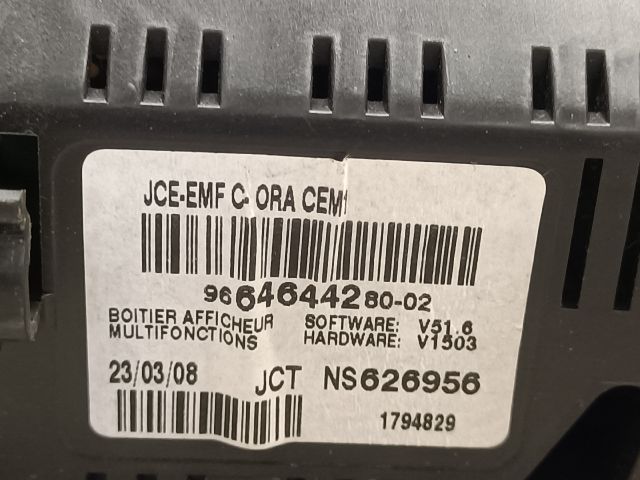 bontott PEUGEOT 308 Multifunkciós Kijelző