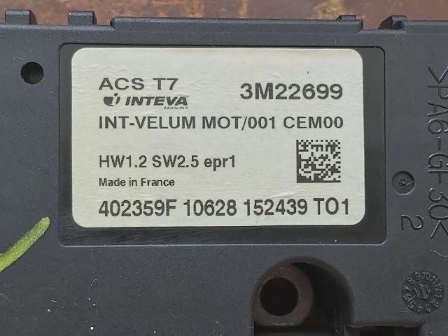 bontott PEUGEOT 308 Tetőablak Motor