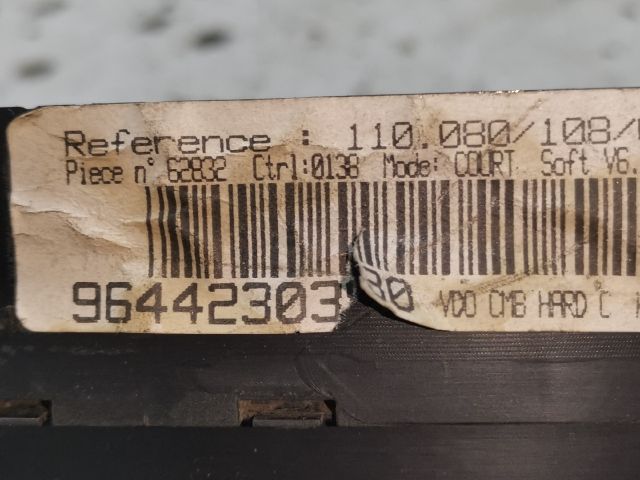 bontott PEUGEOT 406 Kilométeróra