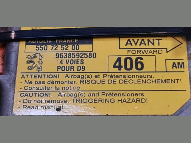 bontott PEUGEOT 406 Légzsák Elektronika