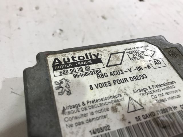 bontott PEUGEOT 406 Légzsák Elektronika