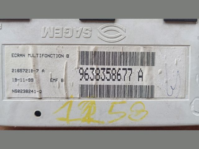 bontott PEUGEOT 406 Multifunkciós Kijelző