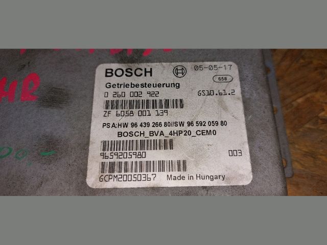 bontott PEUGEOT 407 Automata Váltó Elektronika