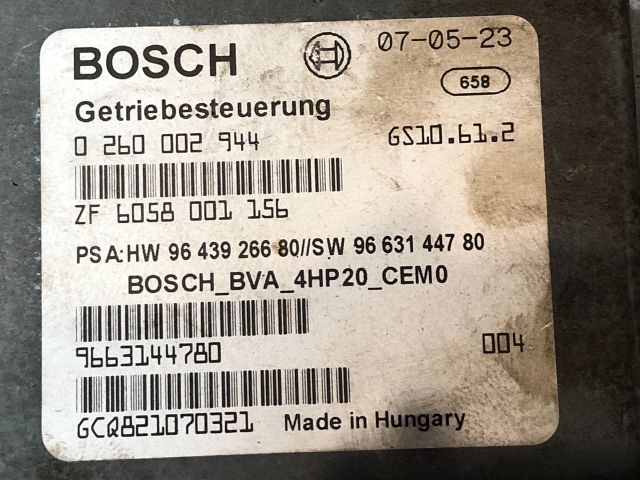 bontott PEUGEOT 407 Automata Váltó Elektronika