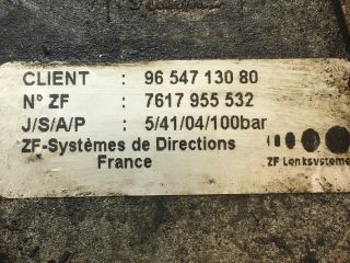 bontott PEUGEOT 407 Kormányszervó Motor (Hidraulikus)