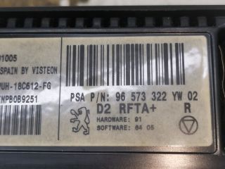 bontott PEUGEOT 407 Fűtéskapcsoló (digit klímás)