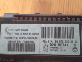 bontott PEUGEOT 407 Fűtéskapcsoló (digit klímás)