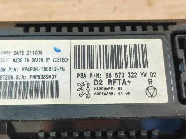 bontott PEUGEOT 407 Fűtéskapcsoló (manuális klímás)