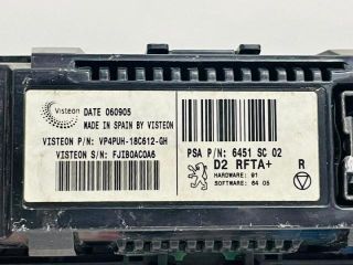 bontott PEUGEOT 407 Fűtéskapcsoló