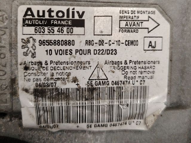 bontott PEUGEOT 407 Légzsák Elektronika