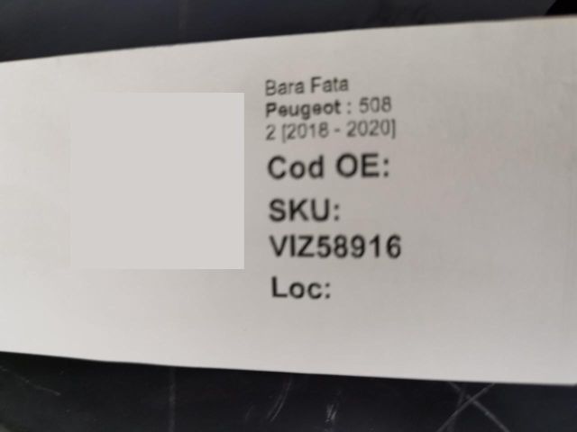 bontott PEUGEOT 508 Első Lökhárító (Üresen)