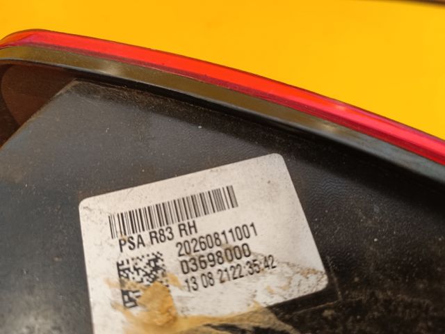 bontott PEUGEOT 508 Jobb Hátsó Lámpa