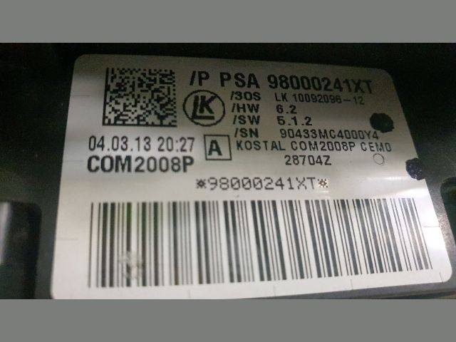 bontott PEUGEOT 508 Komplett Kormánykapcsoló (Bajuszkapcsoló)