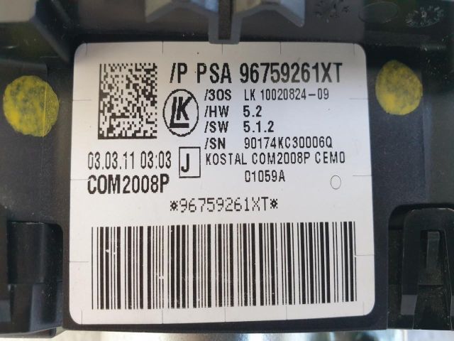 bontott PEUGEOT 508 Komplett Kormánykapcsoló (Bajuszkapcsoló)