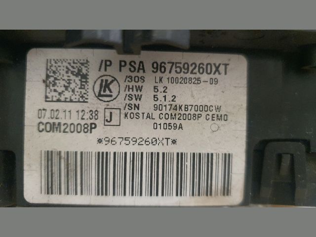 bontott PEUGEOT 508 Komplett Kormánykapcsoló (Bajuszkapcsoló)