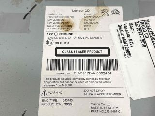 bontott PEUGEOT 508 Rádió / CD