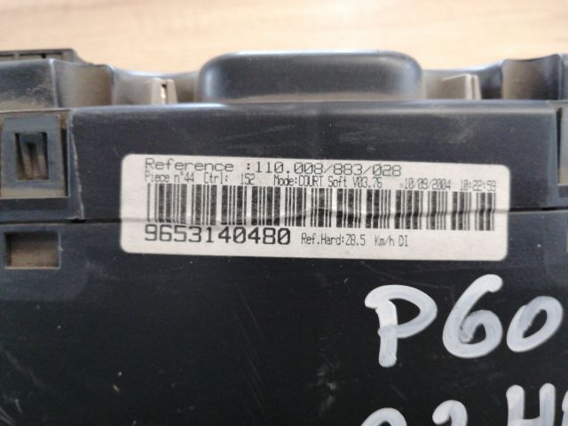 bontott PEUGEOT 607 Kilométeróra