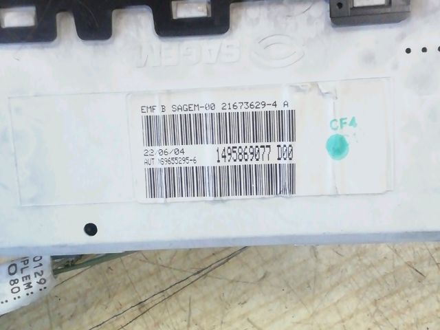 bontott PEUGEOT 807 Kilométeróra