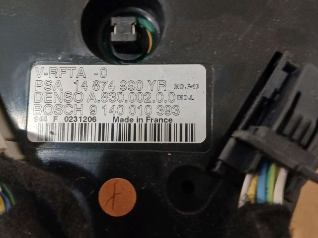 bontott PEUGEOT 807 Fűtéskapcsoló (digit klímás)