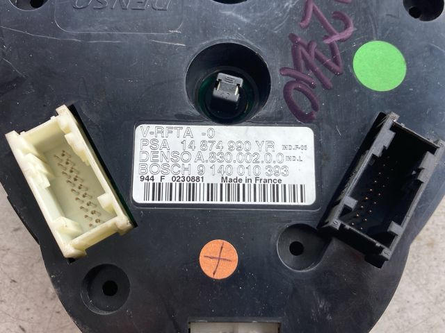 bontott PEUGEOT 807 Fűtéskapcsoló (digit klímás)