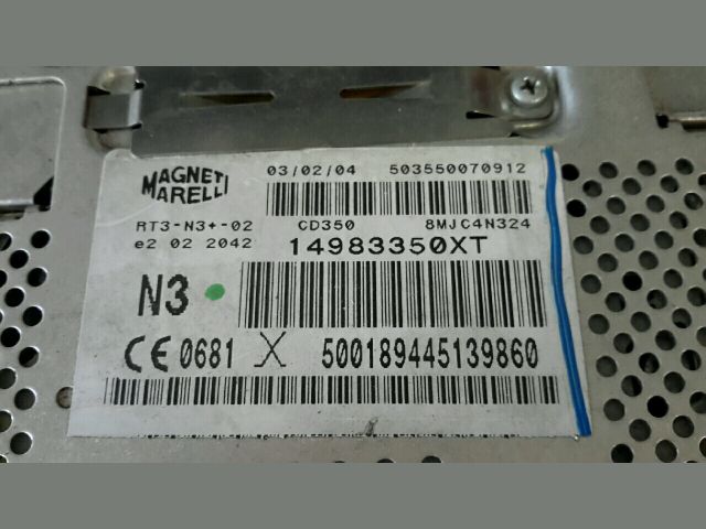 bontott PEUGEOT 807 Rádió / CD