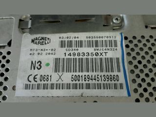 bontott PEUGEOT 807 Rádió / CD