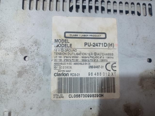 bontott PEUGEOT 807 Rádió / CD