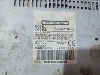 bontott PEUGEOT 807 Rádió / CD