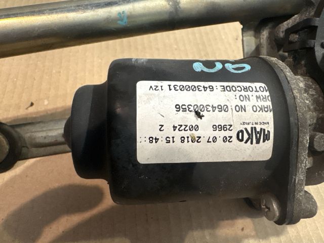 bontott PEUGEOT BIPPER Első Ablaktörlő Szerkezet Motorral