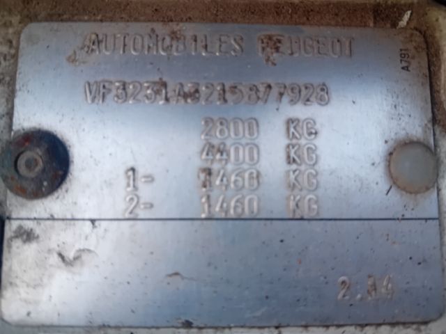 bontott PEUGEOT BOXER Homlokfal (Üres lemez)