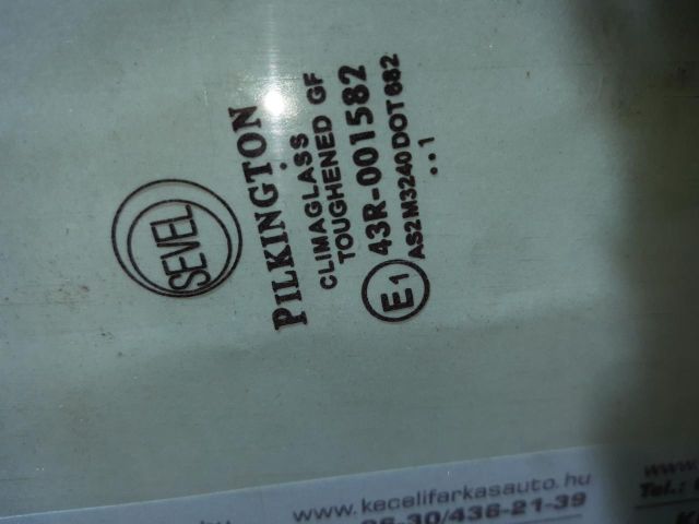 bontott PEUGEOT BOXER Bal első Ablak