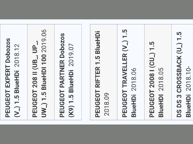 bontott PEUGEOT PARTNER Nagynyomású Üzemanyag Gyűjtőcső