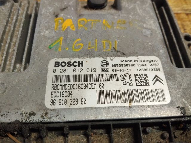 bontott PEUGEOT PARTNER Motorvezérlő