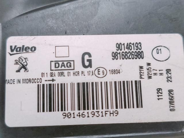 bontott PEUGEOT PARTNER Fényszóró (Pozíciófüggetlen)