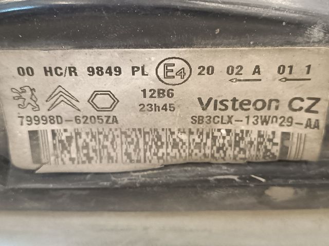 bontott PEUGEOT PARTNER Jobb Fényszóró