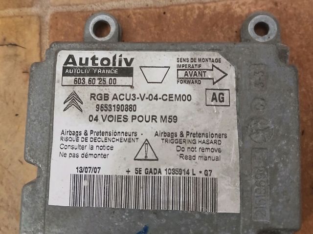 bontott PEUGEOT PARTNER Légzsák Elektronika