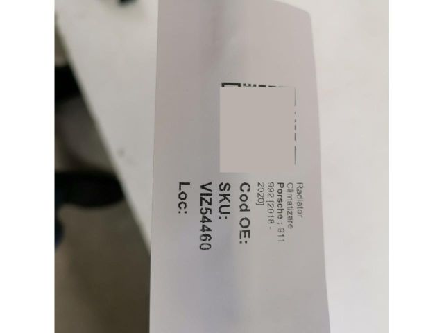 bontott PORSCHE 911 Klímahűtő Radiátor