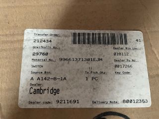 bontott PORSCHE 911 Bal első Ülésállító Kapcsoló