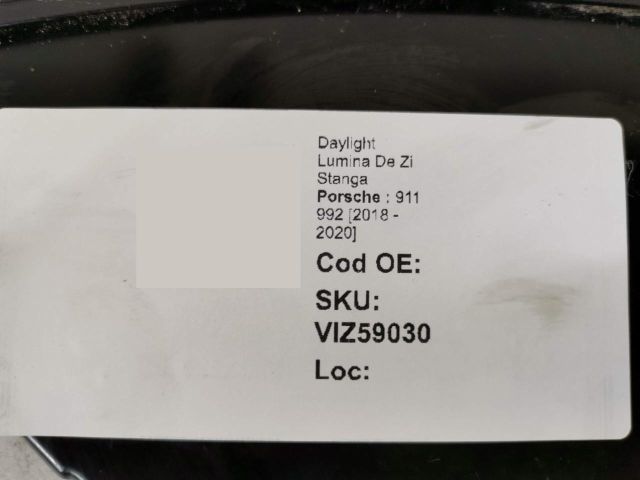 bontott PORSCHE 911 Bal Nappali Menetfény