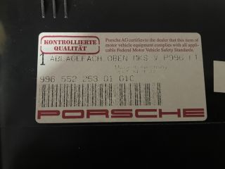 bontott PORSCHE 911 Első Tároló Rekesz