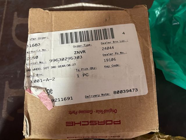 bontott PORSCHE 911 Váltó Fogaskerék