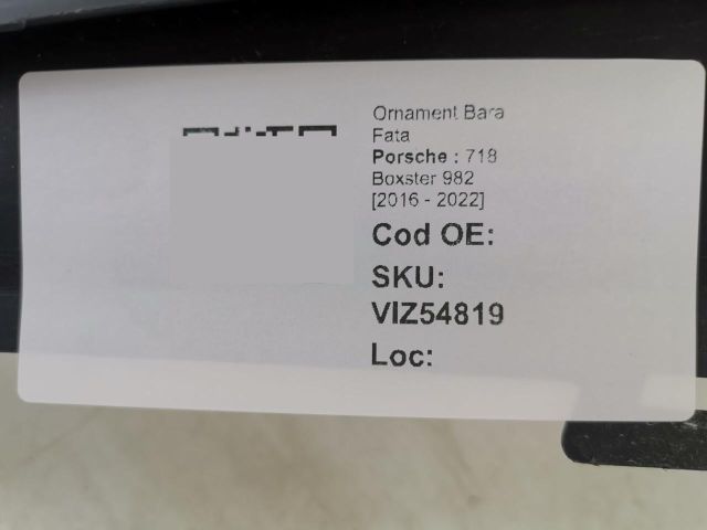 bontott PORSCHE BOXSTER Első Lökhárító Díszléc